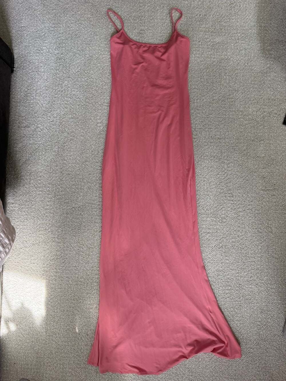 Pumiey Women's Spaghetti Strap Bodycon Maxi Slip Dress